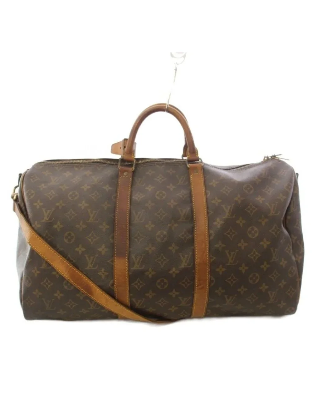 Louis Vuitton Keepall Bandouliere 50 Monogram Boston Bag Brown TK